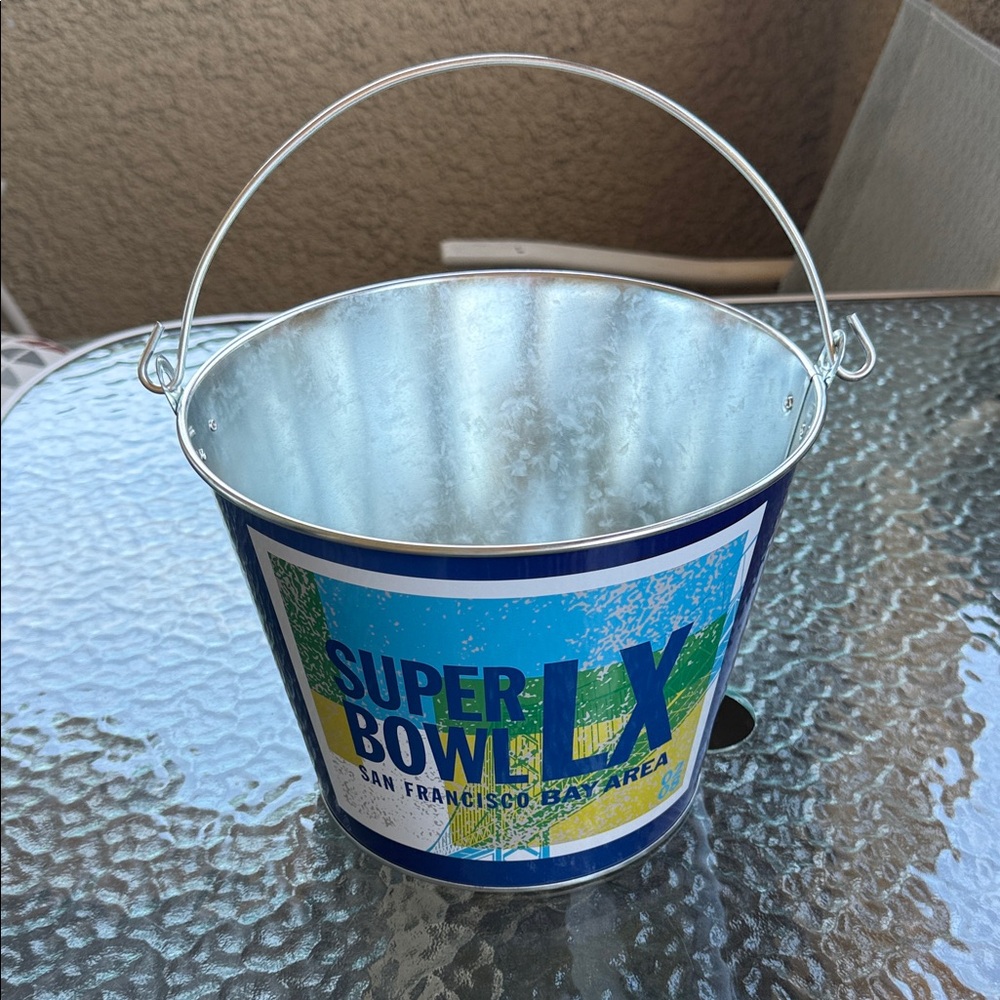 Official beer bucket for Super Bowl LX